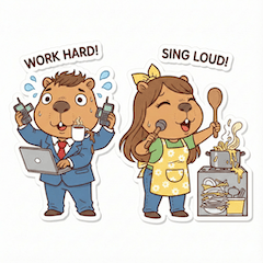 Capy-Couple: Work & Love