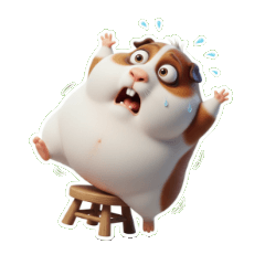 ぽっちゃりハムスター ぎゅっとハグ