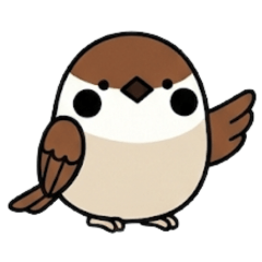返事だけスズメ
