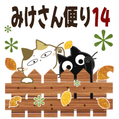 黒ねこ＆みけさん便り・14