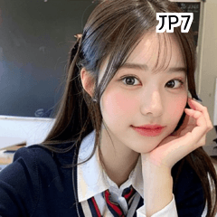 JP7 かわいい韓国の制服の女の子