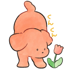 ふんわりトイプードルの日常スタンプ