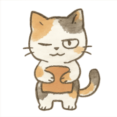 毒舌ぶち猫スタンプ