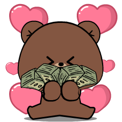 Cute Weird Bear 2 : Pop-up stickers