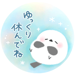 ふんわり＊シマエナガさん【水彩画】