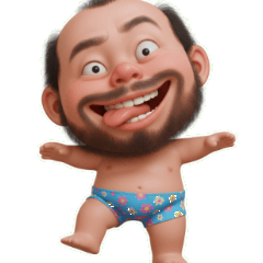 あわわ、変なおじさんがびっくり！