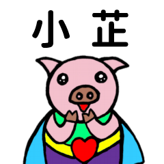 ShanShan Pig Name sticker No.3024