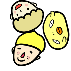 Two brother&yellow pet