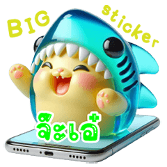 Jelly shark-cat , Big sticker