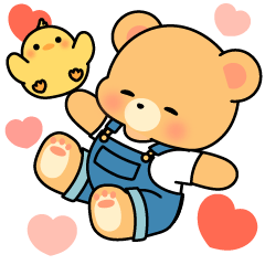 毎日使える♪クマぴよの日常&敬語スタンプ