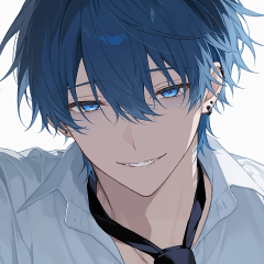 青髪彼氏の独占欲スタンプ