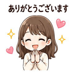 かわいい仕事連絡スタンプ