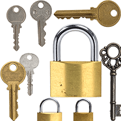 BIG! 鍵　南京錠　実写