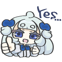 ダウナーなミニキャラスタンプENGV2