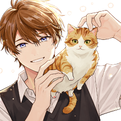 ねこと男子高校生くんスタンプ