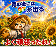 雨の後には虹が出る 　心を前向きにするよ