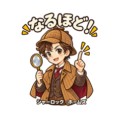 シャーロック・ホームズの日常推理スタンプ