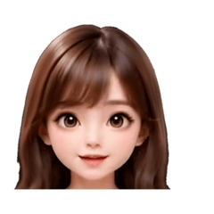 女の子 エフェクト スタンプ 468