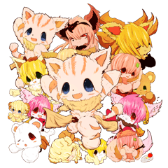 ANIMALS  ケモノ スタンプ