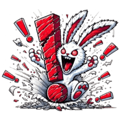 うさぎ癖MAX❗️❸着ぐるみ破壊……………