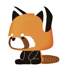 レッサーパンダさんのスタンプ。その１。