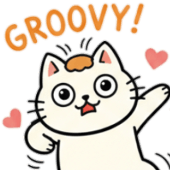 ちょっとシュールな白ねこさん2 毎日使える