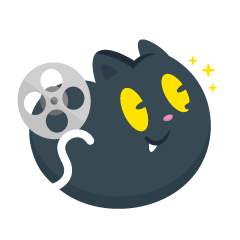 こねこフィルム公式キャラクター「黒猫」