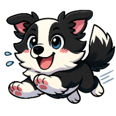 ボーダーコリー・わんこスタンプシリーズ