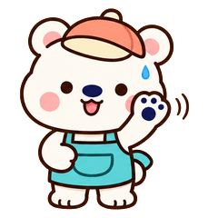 汗かきシロクマのアイス屋さん スクープ