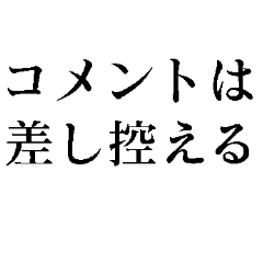 コメントは差し控える