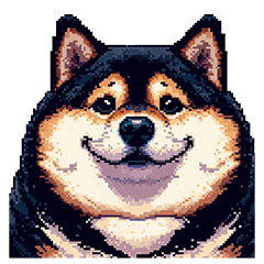 日常で使える太っちょ黒柴 笑える