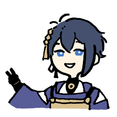 シンプルな本丸のなかまスタンプ