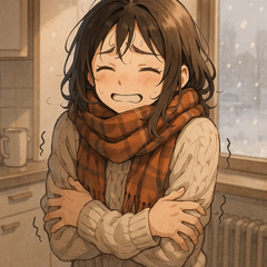 寒い冬に、やさしいぬくもりスタンプ