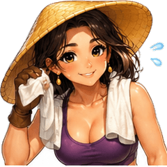 田んぼのお姉さん