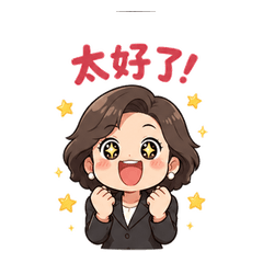 Hui Lan Office Lady stickers