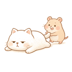 Office Life of U-Cat & Z-Mouse