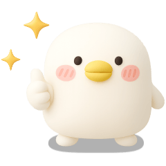 ちびトリ★毎日使えるスタンプ（3Ⅾ）