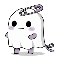Dark Cute Ghost Sticker