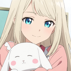 うさ耳ガールとふわっとうさぎ