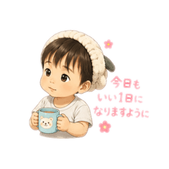 1歳ボーイの日常スタンプ