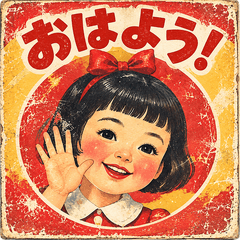昭和レトロ♡なかよしスタンプ
