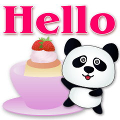 Cute Panda-Practical Greeting Sticker**