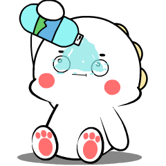 White Dino 4 : Pop-up stickers