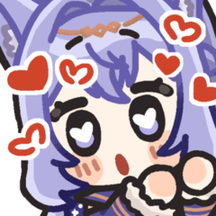 Vtuber Cloud Cat Stickers