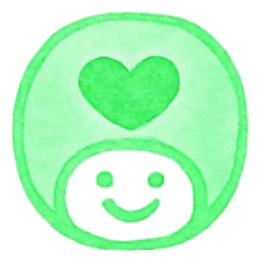 緑色・数字とローマ字♪プリチーはんこ