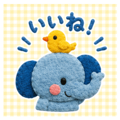 保育園の壁画風♡フェルト動物