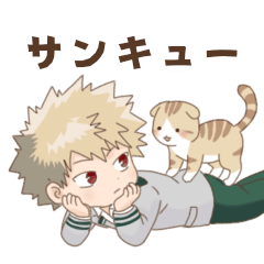 ヒロアカ×猫　スコティッシュフォールド