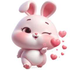 ピンクうさぎ「愛してる」