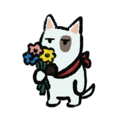 Bull Terrier Does Its Best