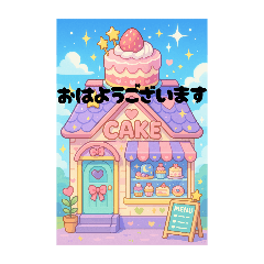 かわいいお店のスタンプです